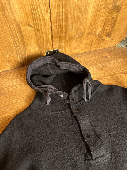 AW98 WOOL HOODIE in Black