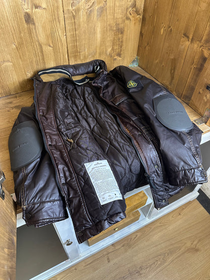 AW12 30th YEAR ANNIVERSARY MUSSOLA GOMMATA FIELD JACKET in Brown/Yellow Ocre