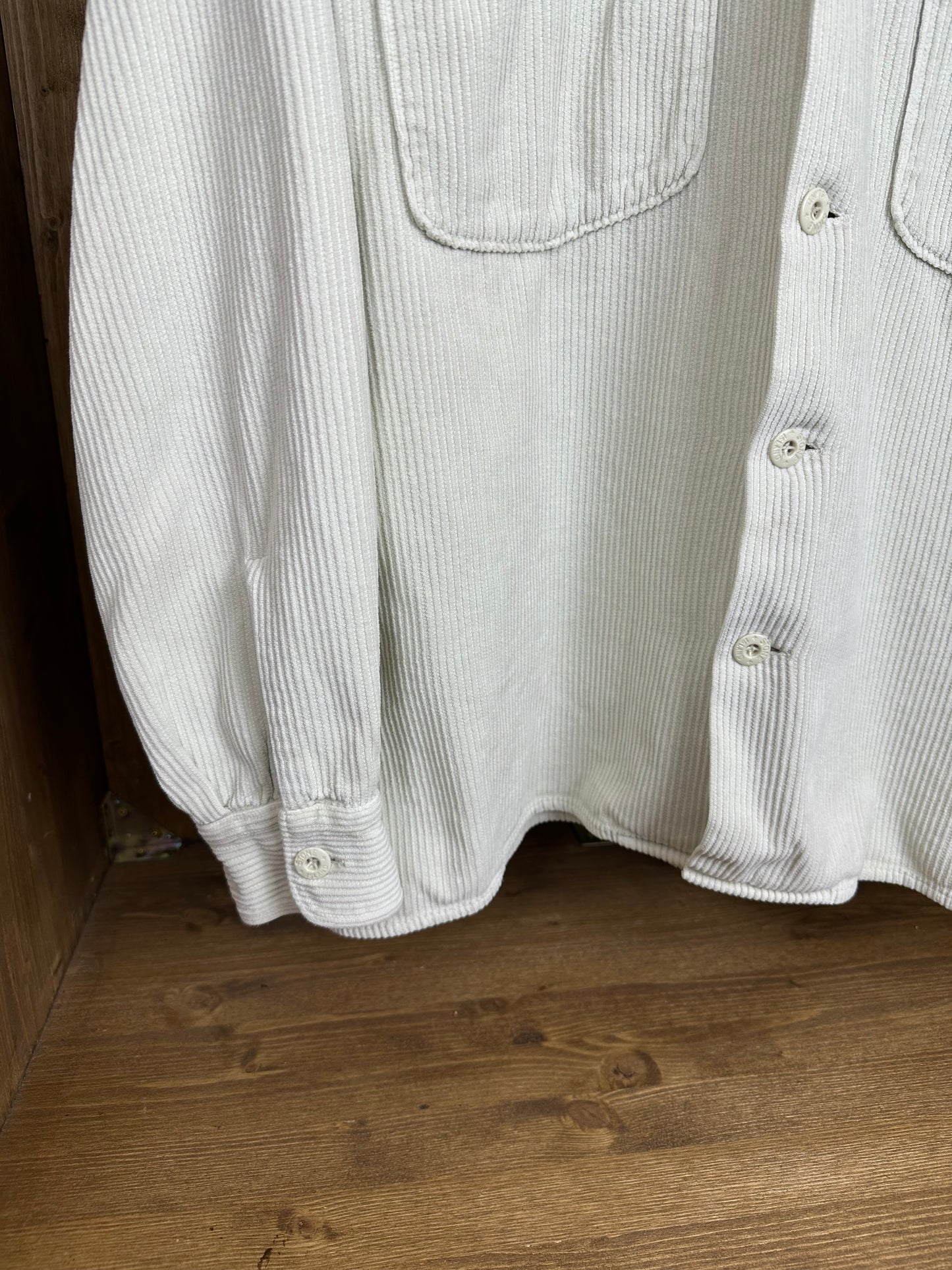 AW94 CORDUROY OVERSHIRT in Cream White