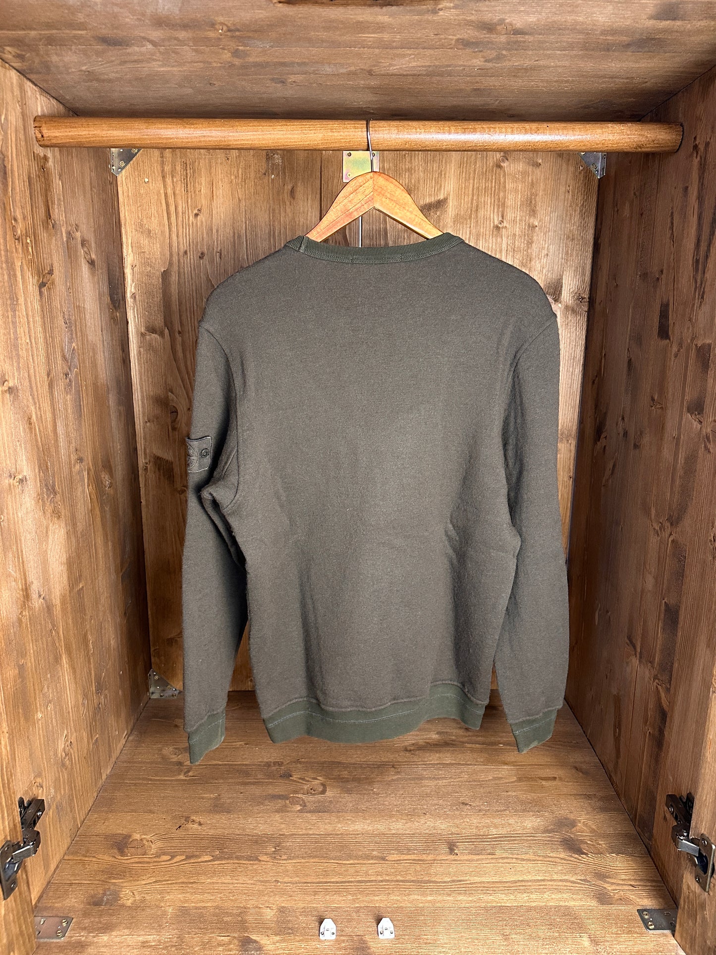 AW19 VIRGIN WOOL JUMPER GHOST PIECE in Green