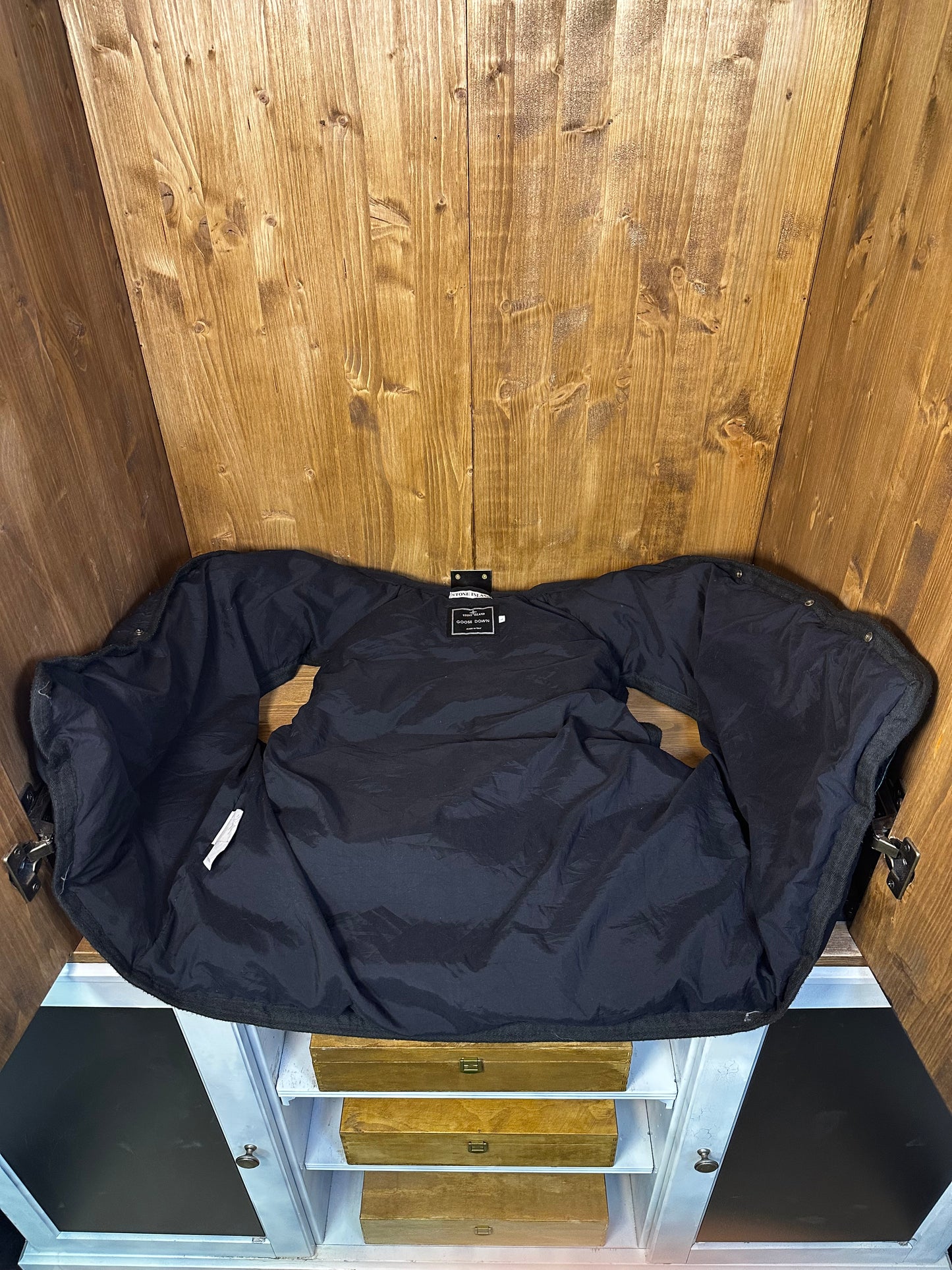 AW1994 PURE BLACK GOOSE DOWN GILET