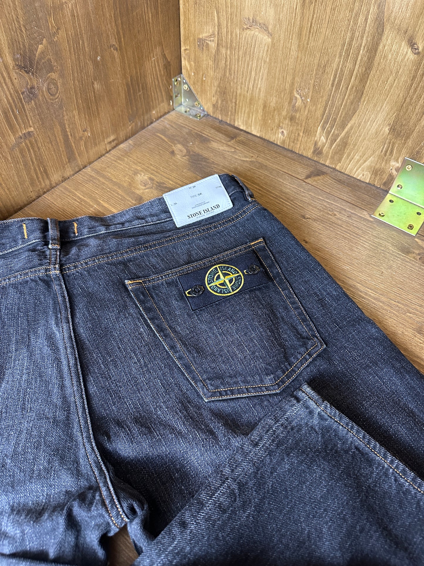 AW13 JEANS in Dark Grey with contrast stitches