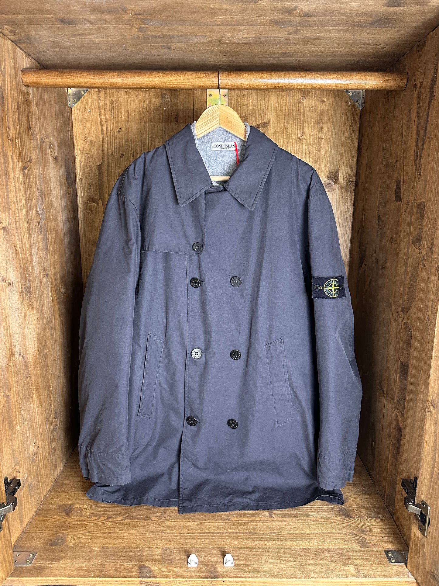 AW04 COTTON TRENCH in  Slate Grey