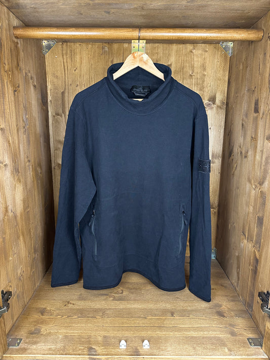 AW17 GHOST TURTLENECK in Blue Navy