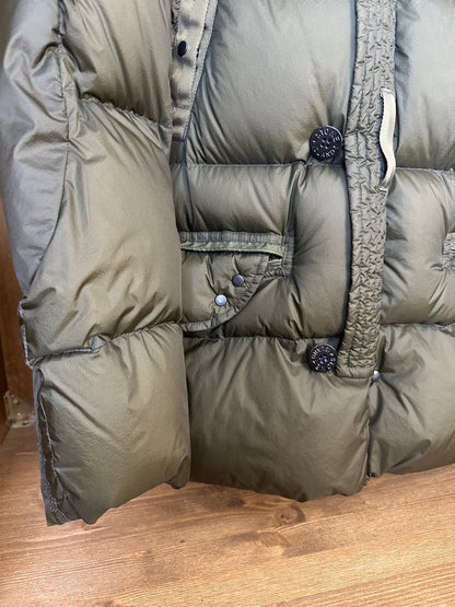 AW08 NYLON OPAQUE GOOSE DOWN PARKA in Brown