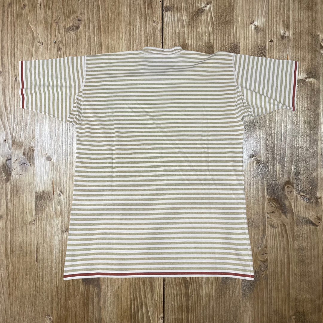 Green striped tee