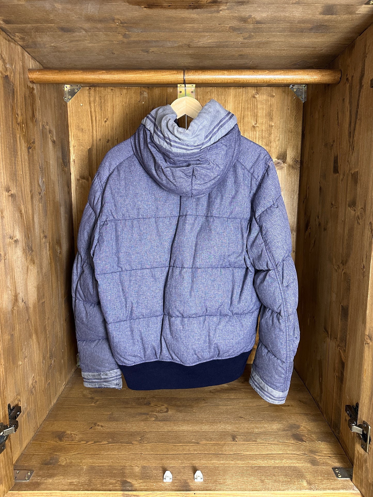 AW14 MIX FIBRE WATRO TELA DOWN in Mixed Blue