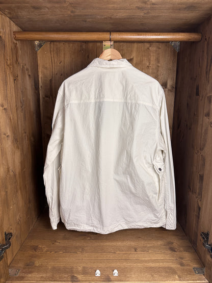 SS22 MACRO RIPSTOP OVERSHIRT in Pure White