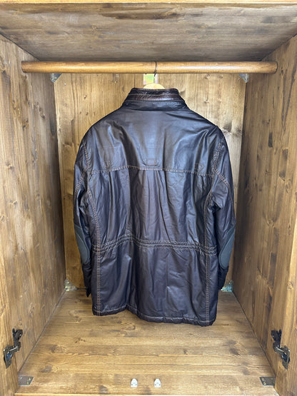 AW12 30th YEAR ANNIVERSARY MUSSOLA GOMMATA FIELD JACKET in Brown/Yellow Ocre