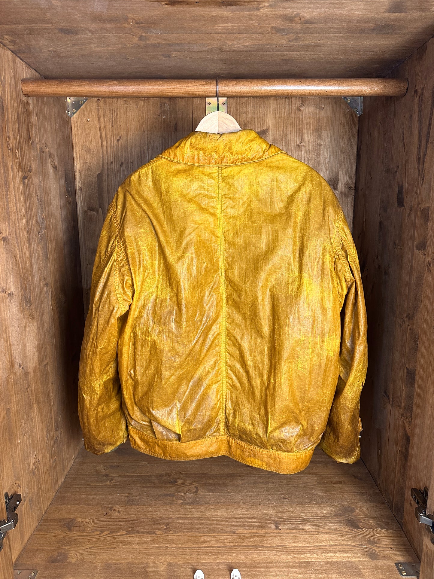 AW89 ICE JACKET FLIGHT BOMBER in Gold Rust