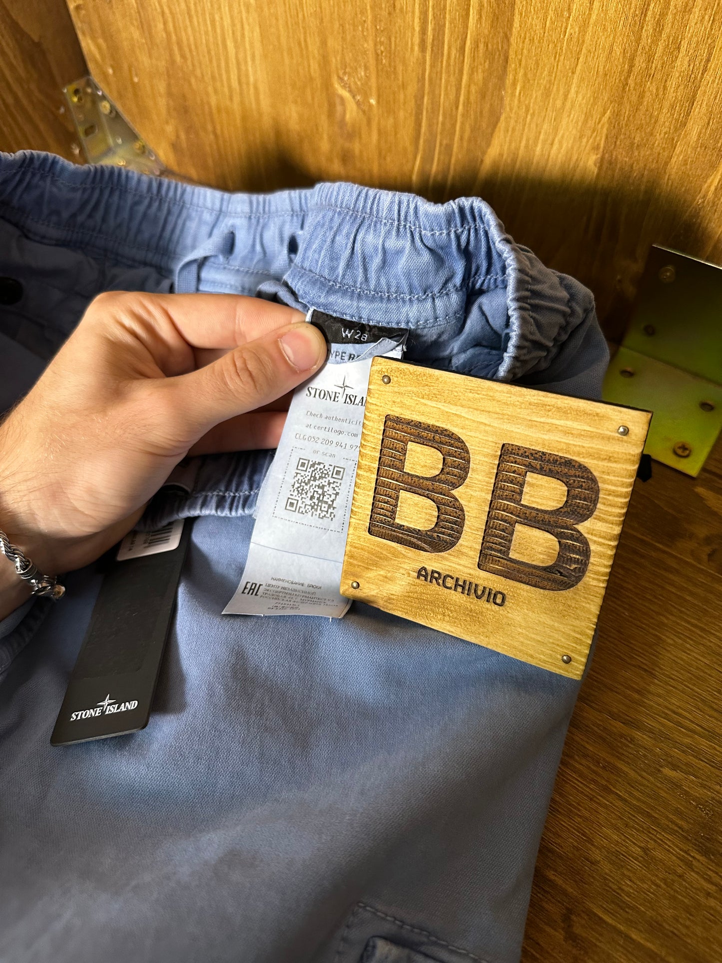 LIGHT BLUE DYED CARGO