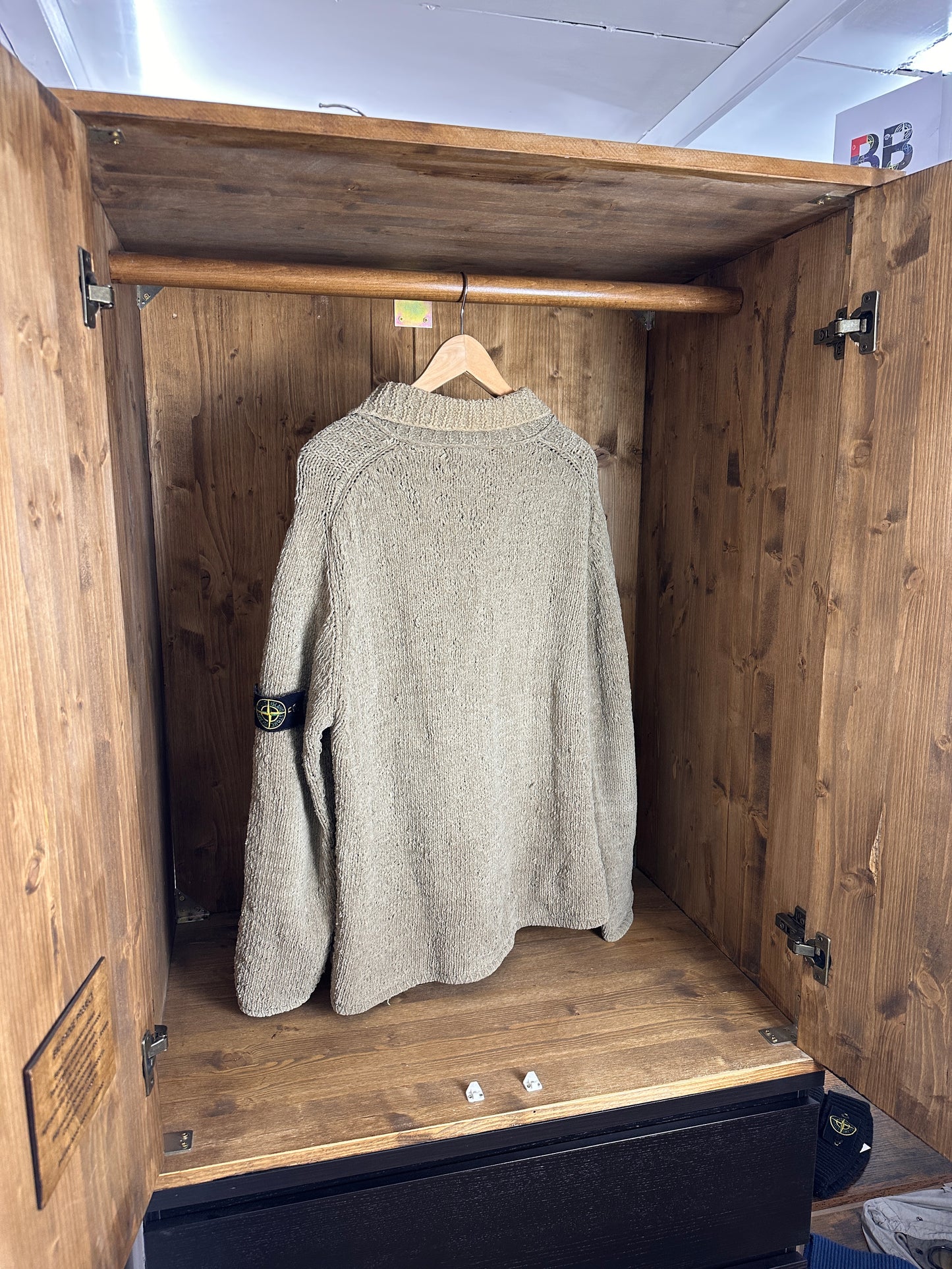 AW00 COTTON JUMPER in Grey Beige