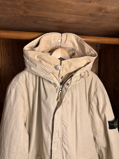 AW03/04 LINO RESINATO FISHTAIL PARKA in Light Ivory