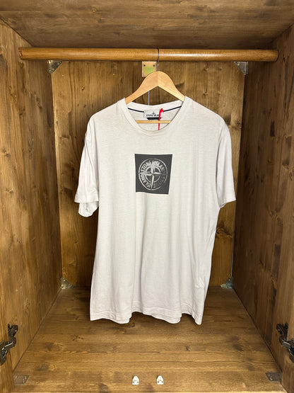 SS23 LOGO TEE in White & Grey