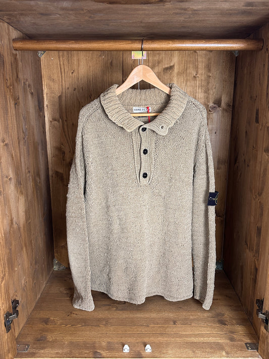 AW00 COTTON JUMPER in Grey Beige