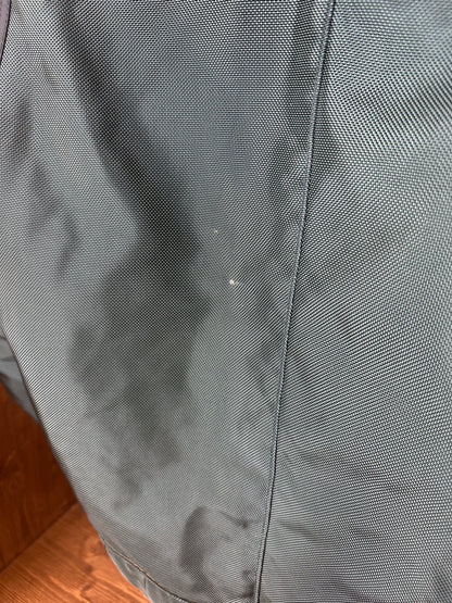 AW15 OXFORD NYLON SHEARLING JACKET in Emerald Green