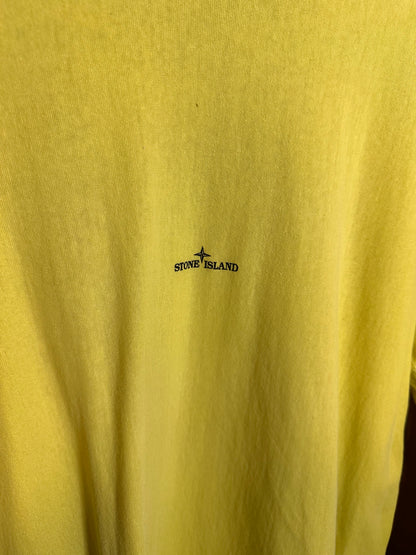 90s SPELL-OUT TEE in Lime yellow