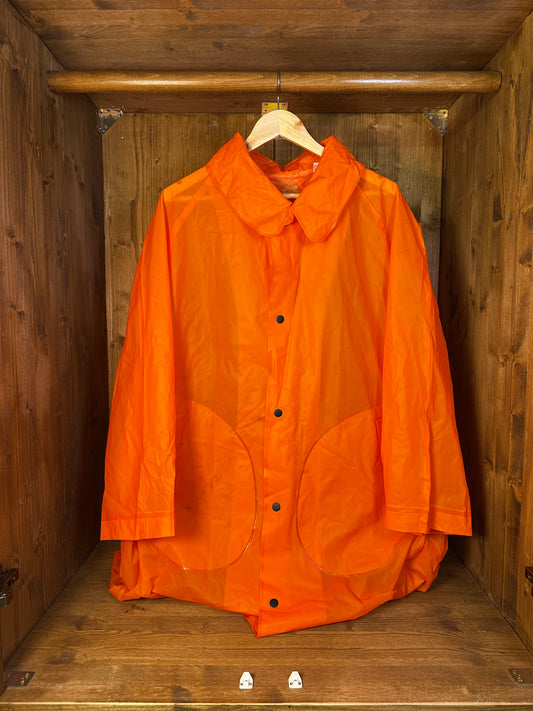 SS1987 100% PVC RAINCOAT JACKET with Vinyl spell-out