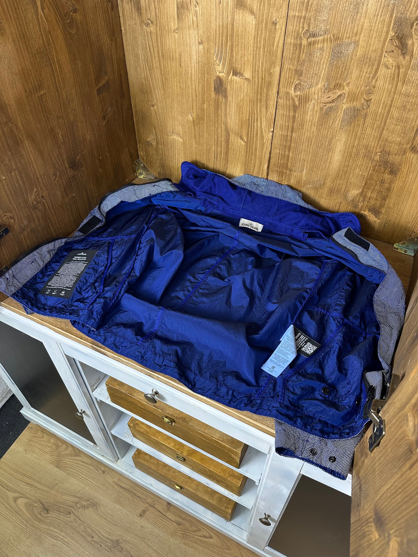 SS16 GARMENT DYED PIXEL REFLECTIVE in Blue