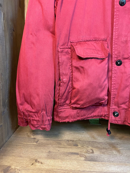 Burgunderrote Bomberjacke von Raso Gommato aus dem Jahr 1992