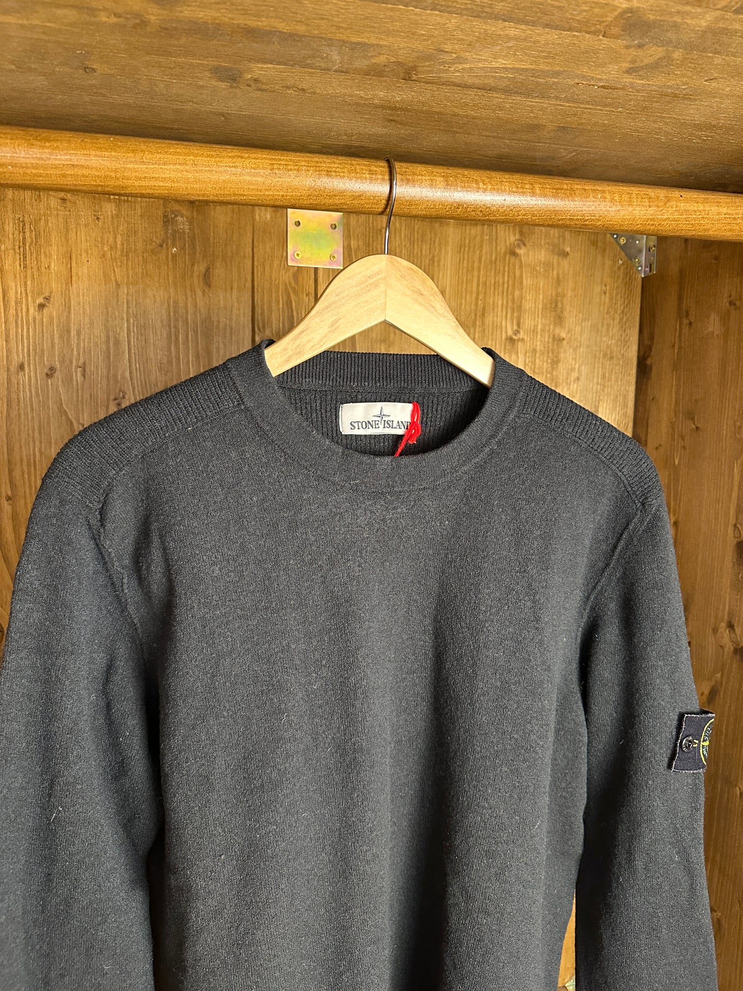 AW19 WOOL JUMPER in Graphite Black