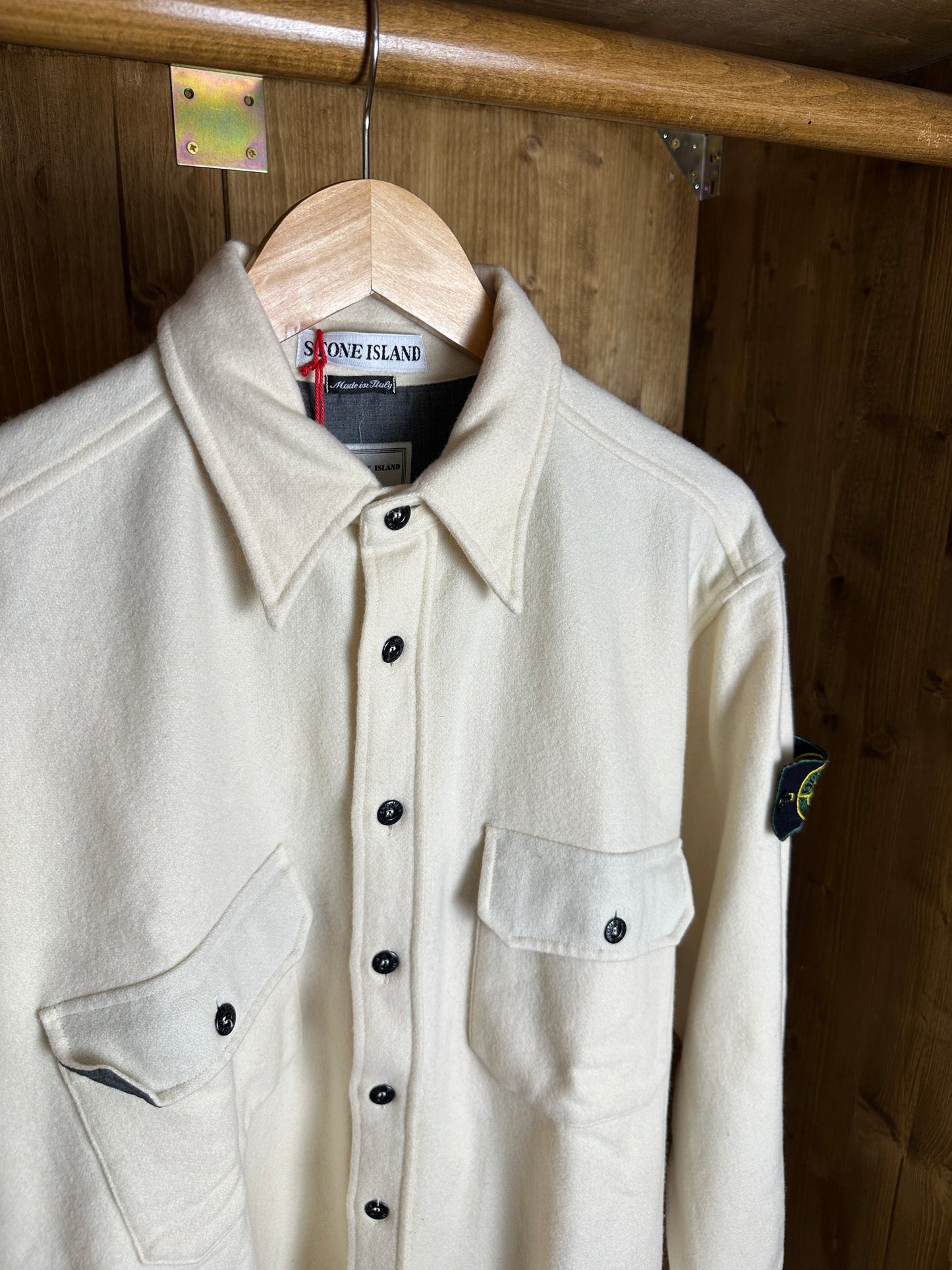 AW96 WOOL OVERSHIRT in Beige