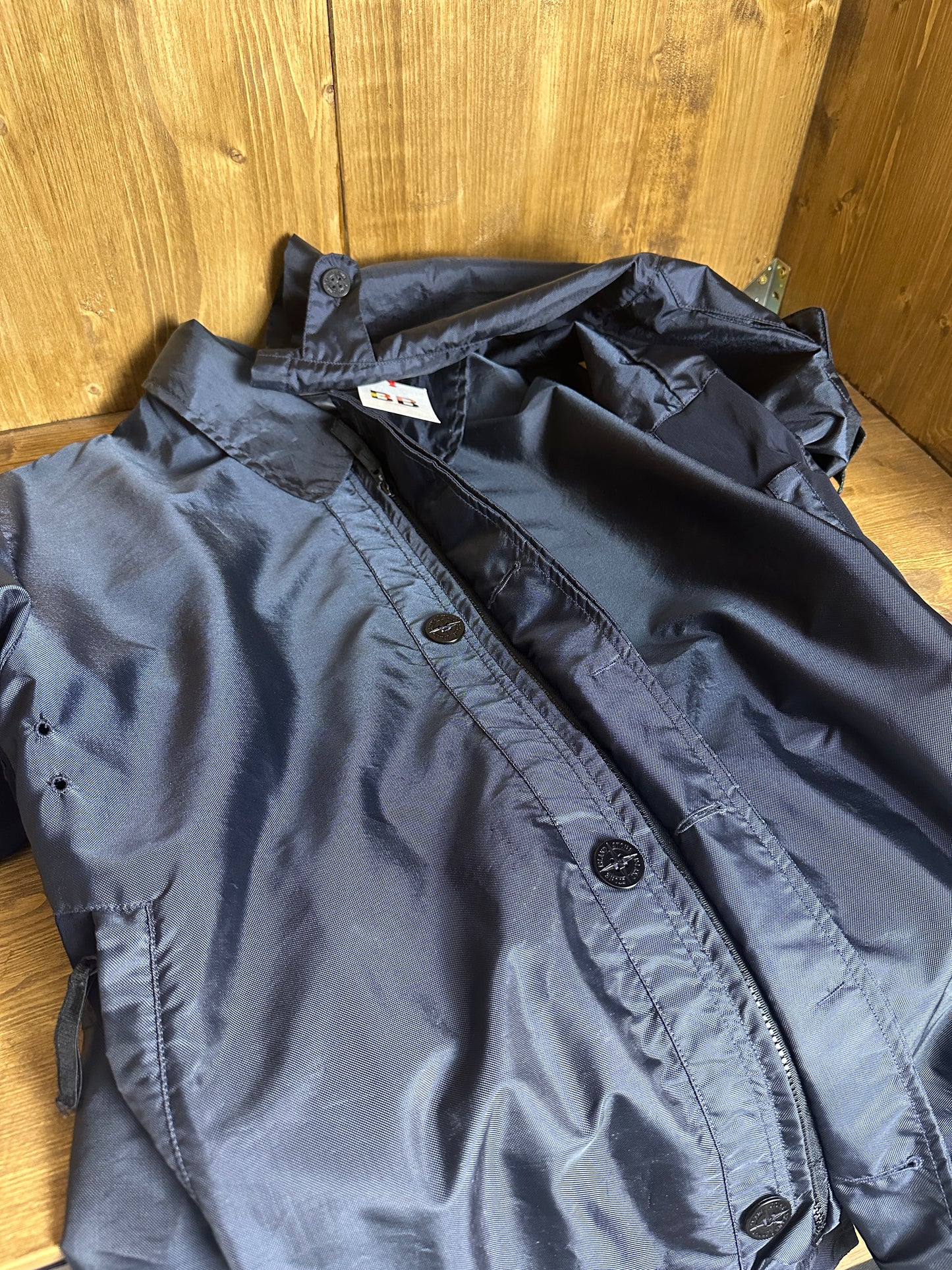 SS97  FORMULA STEEL TRENCH COAT  in Steel Blue