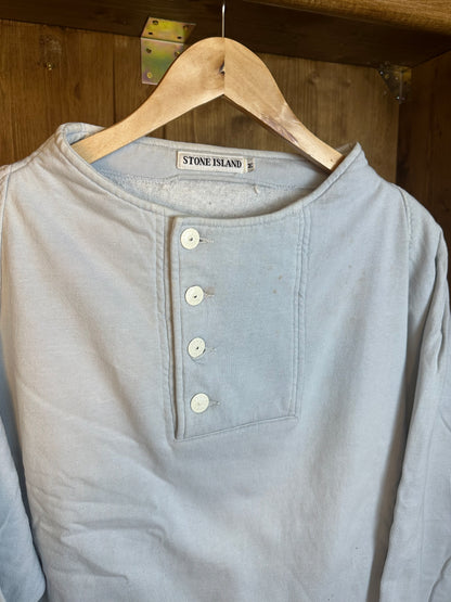 AW84 MARINA CROPPED CREWNECK in Baby Blue