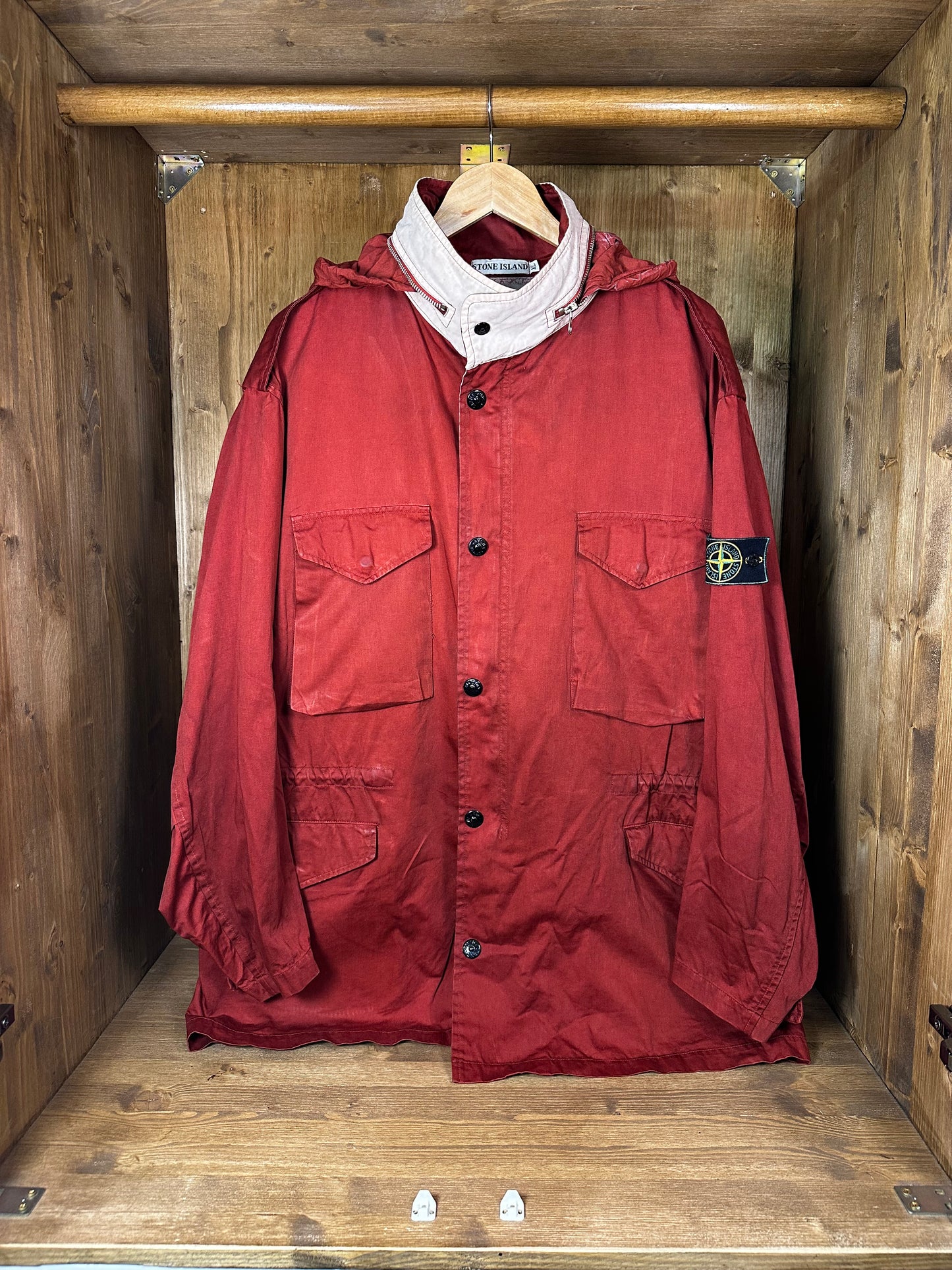 SS1989 RASO GOMMATO WHITE COVER M65 MILITARY JACKET