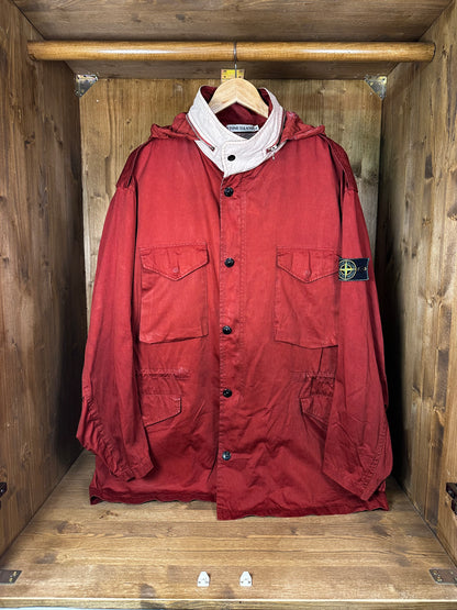 SS1989 RASO GOMMATO WHITE COVER M65 MILITARY JACKET