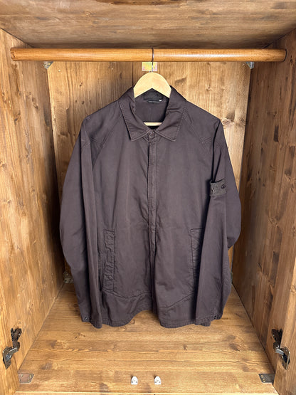 AW20 COTTON OVERSHIRT GHOST PIECE in Brown