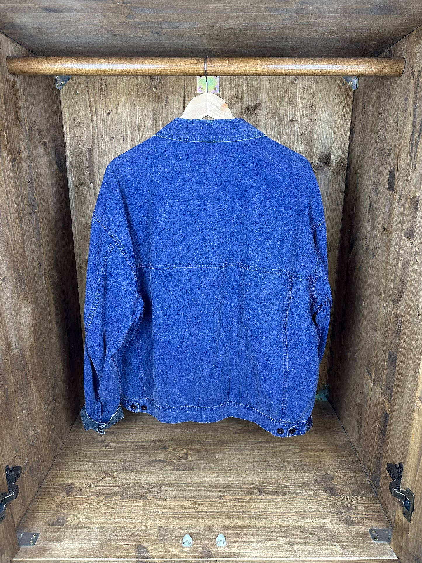 SS80s TELA STELLA REVERSIBILE in Blu&Black