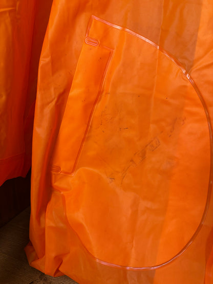 SS1987 100% PVC RAINCOAT JACKET with Vinyl spell-out