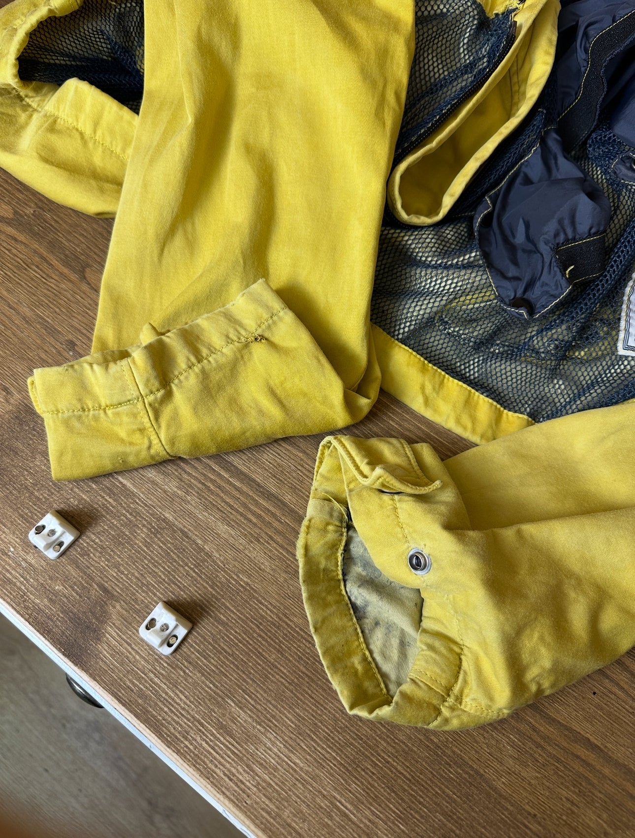 AW99 RASO GOMMATO WITH INNER MESH In Faded Yellow (restored 1/1)