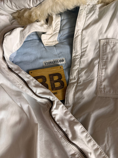 AW84 JOCK COUNTRY QUILTED JACKET in Pure White & Light Green