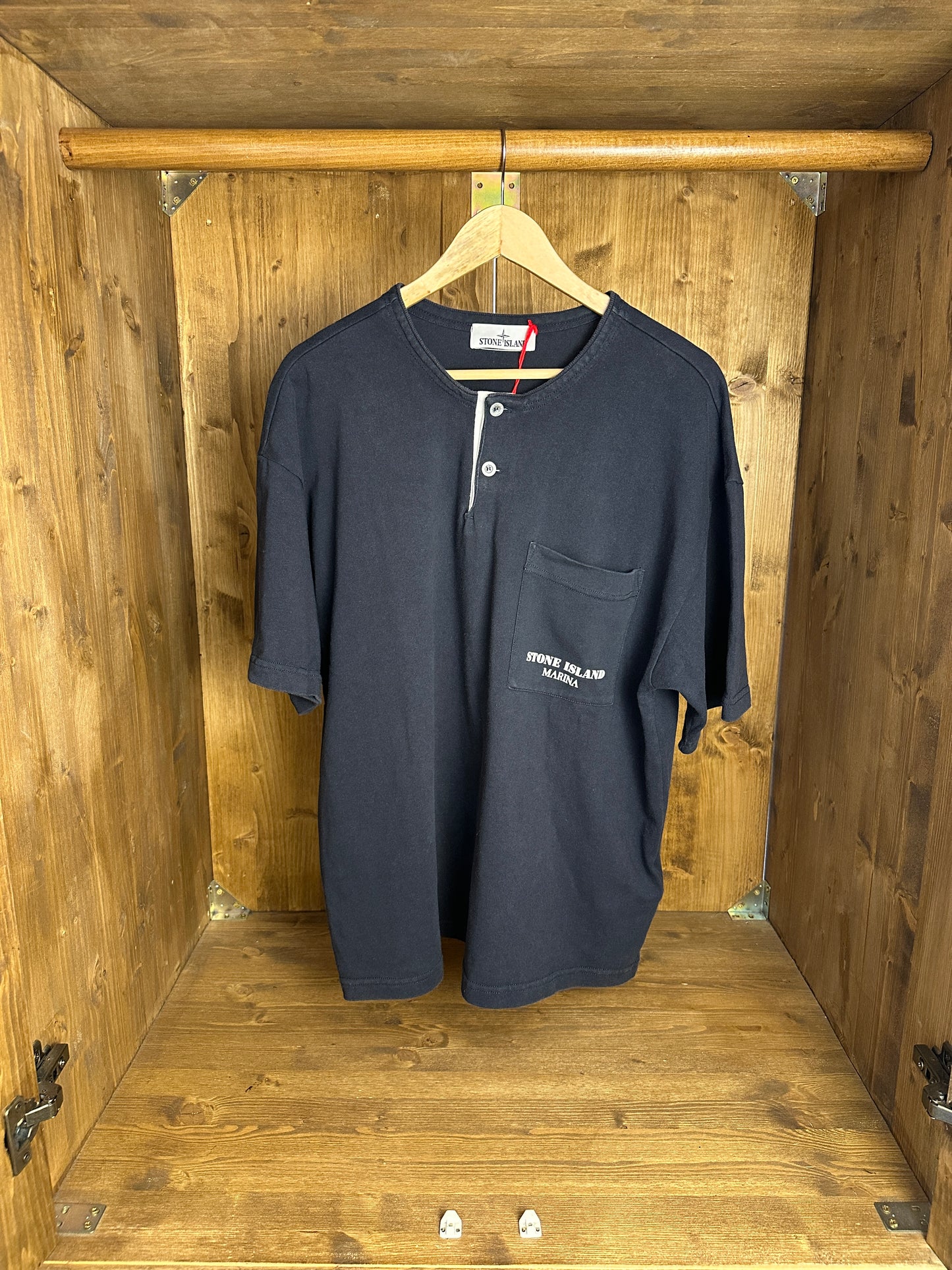 AW23 STONE ISLAND MARINA TEE in Grey Blue & White
