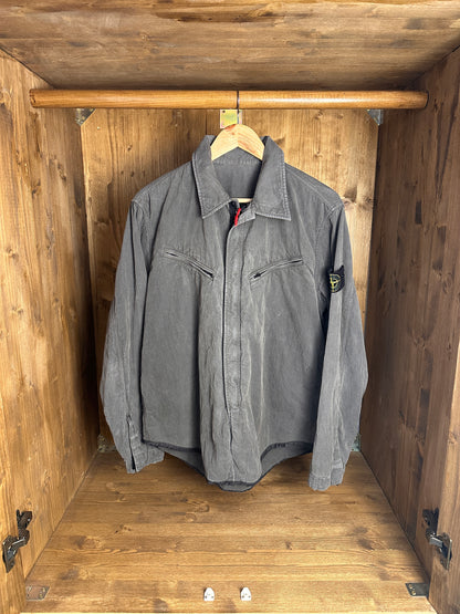 AW03 COTTON POLYAMIDE OVERSHIRT in Faded Brown
