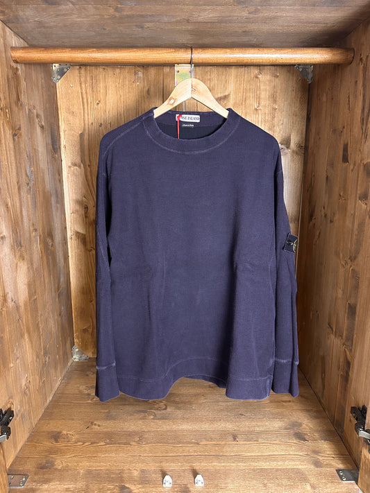 SS00 COTTON CREWNECK in Grey Blue