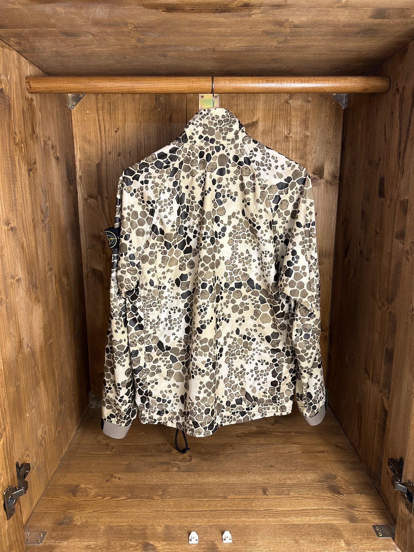SS18 ALLIGATOR CAMO LIGHT COTTON/NYLON REP in Mixed Shades of Brown