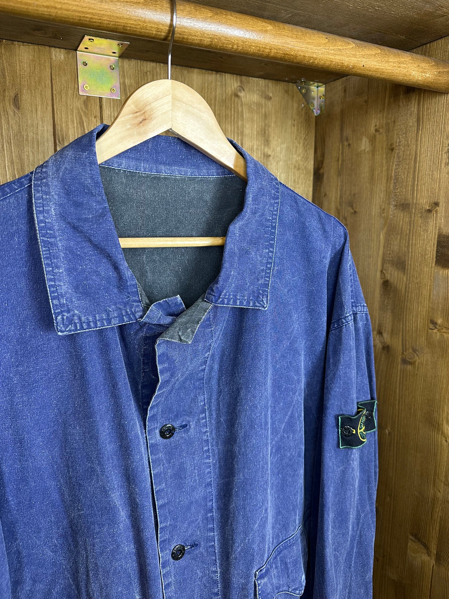 SS80s TELA STELLA REVERSIBILE in Blu&Black