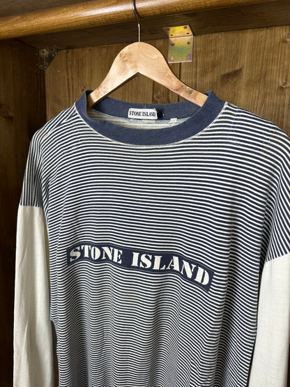 80s SPELLOUT LONGSLEEVE in Cyan