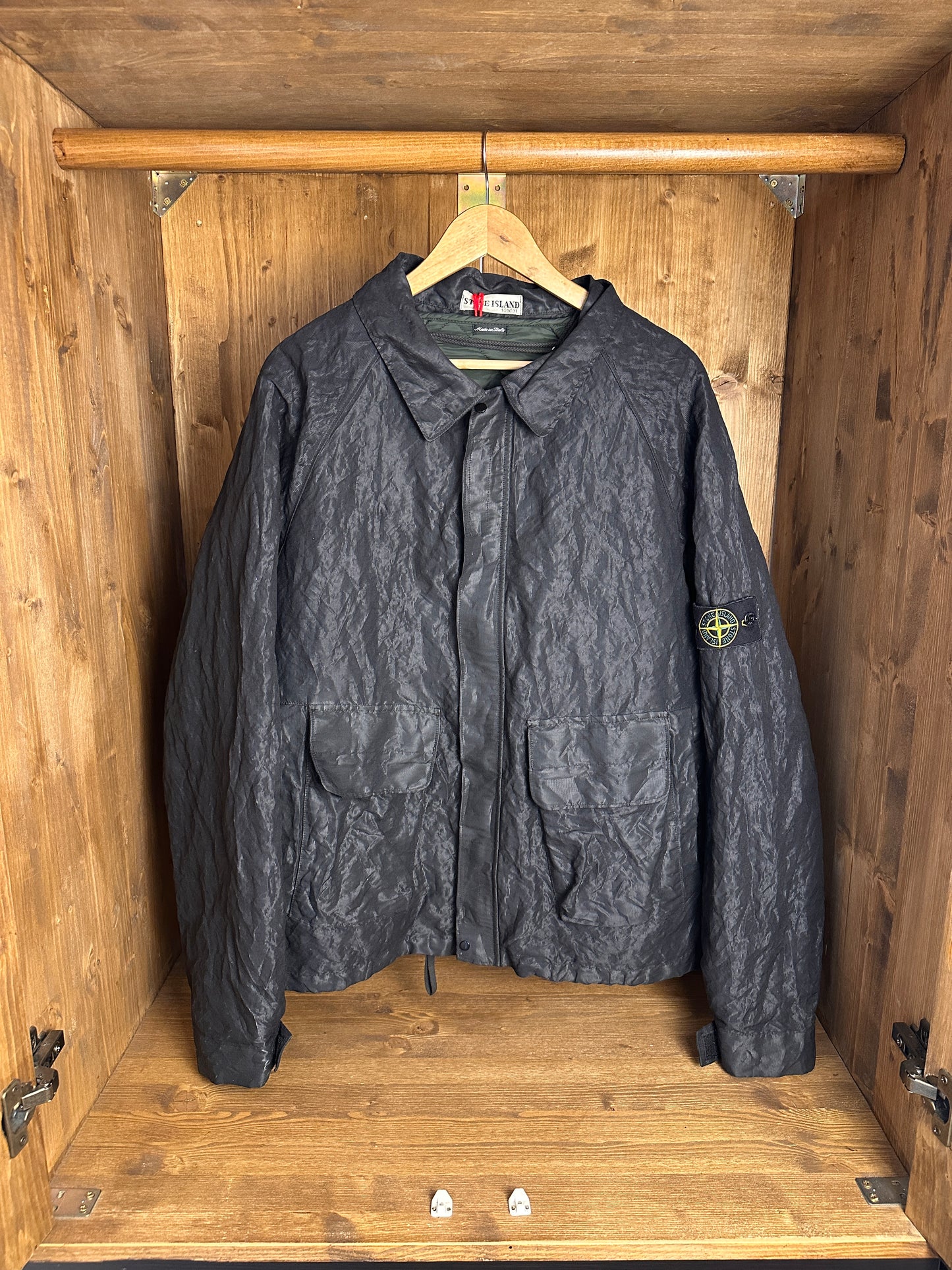 AW00 NYLON MESH JACKET in Black