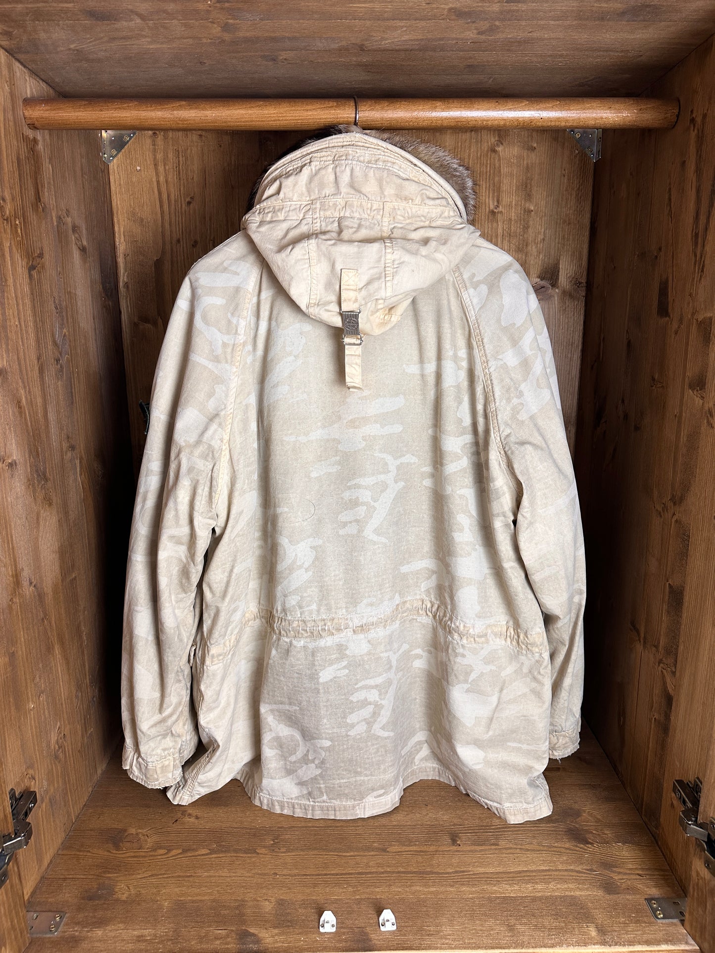 AW90/91 LUPO ICE JACKET CAMOUFLAGE COTTON RIPSTOP-ARMOR in Beige