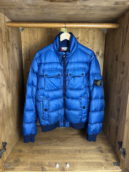 AW13 GARMENT_DYED DOWN_26 GR X SQM_N in Sapphire Blue