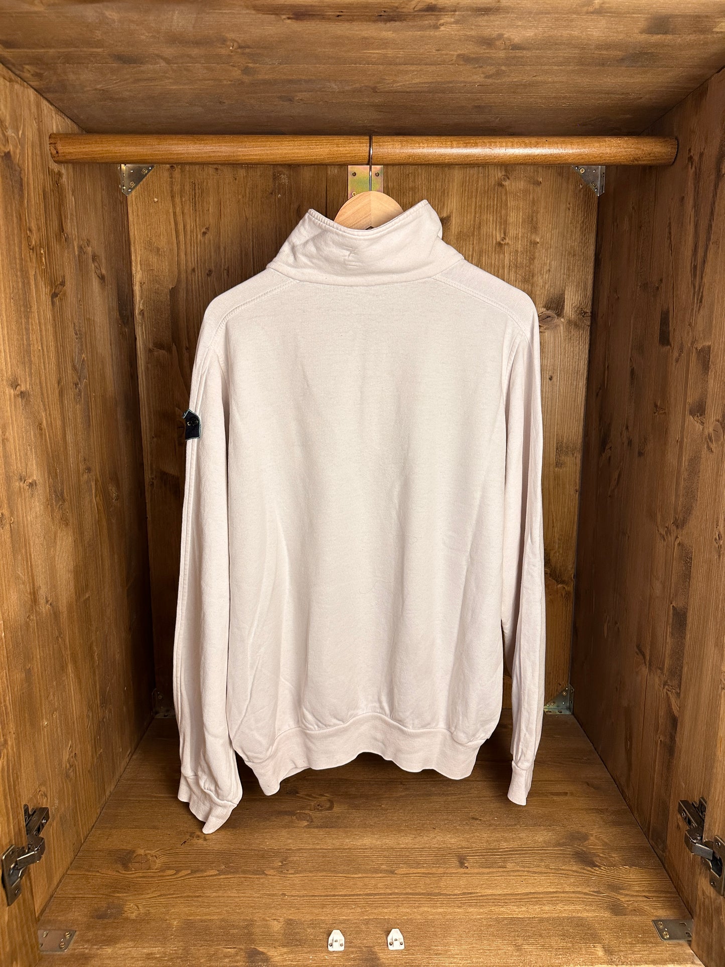 AW80s V-NECK COTTON JUMPER in White