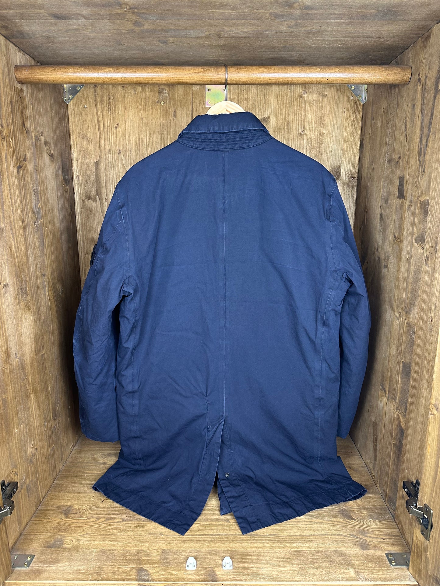 AW17 WATER REPELLENT COTTON SUPIMA WITH PRIMALOFT in Navy Blue