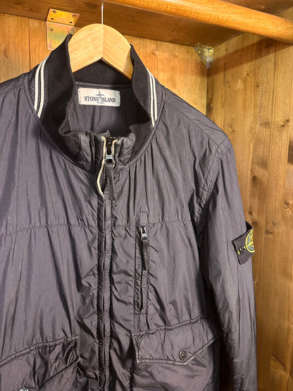 AW12 GARMENT DYED NYLON TELA QUILTED in Navy Blue