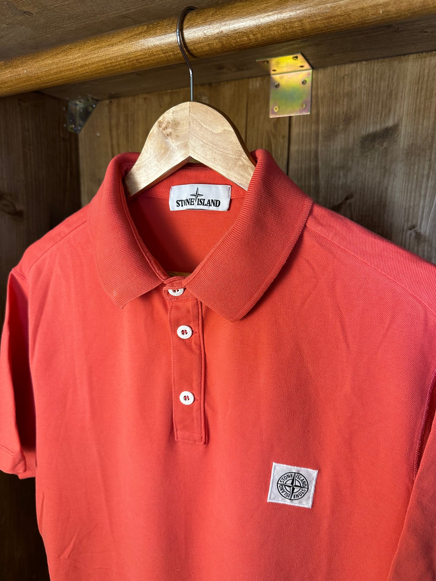 SS19 POLO SQUARE BADGE in Bright Pink