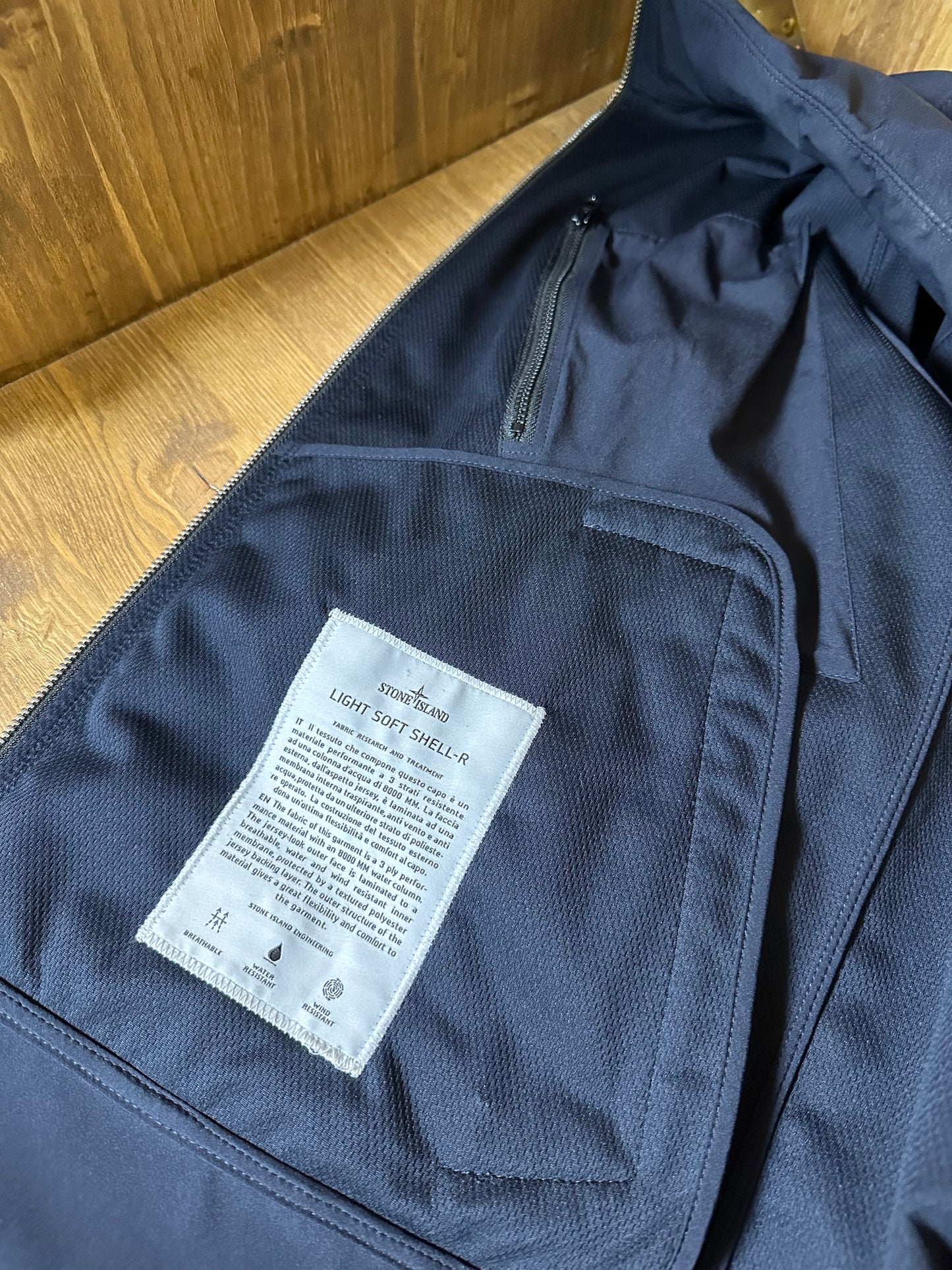 LIGHT SOFT SHELL-R in navy blu