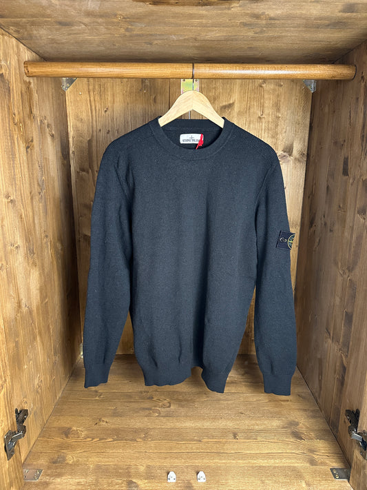 AW19 WOOL JUMPER in Graphite Black